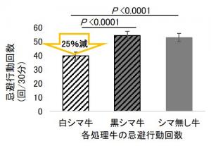 忌避行動回数のグラフ