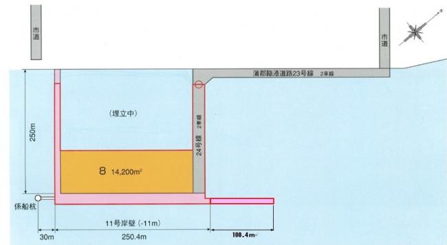 蒲郡11号岸壁図