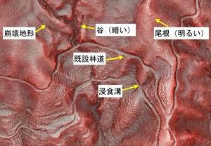 赤色立体図