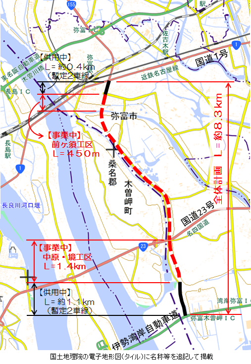 境政成新田蟹江線（名古屋第3環状線）全体概要