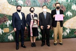 バスケットボール全国優勝校表敬訪問