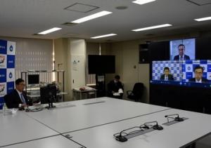 東海3県知事テレビ会議