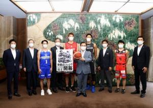 Bリーグ県内4クラブ表敬訪問