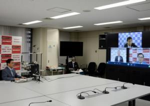 東海3県知事テレビ会議
