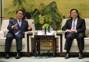 ２０２２年杭州アジア競技大会組織委員会副主席（杭州市長）との面談