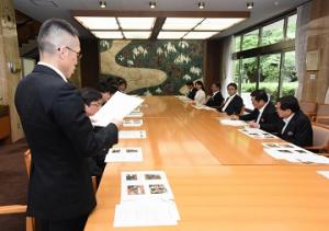 平成２８年熊本地震の派遣職員が帰任報告を行いました