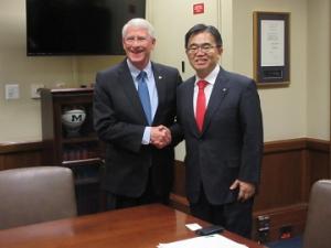 知事のアメリカ渡航