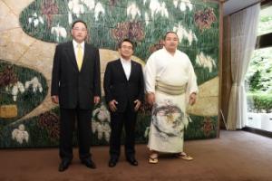 大相撲名古屋場所関係者の知事表敬訪問