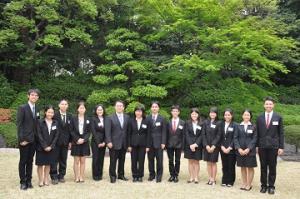 バンコク都 高校生訪問団の知事表敬訪問
