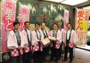 愛知の豚肉「愛とん」のＰＲ