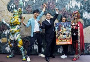 ご当地ヒーロー「グランスピアー」の表敬訪問