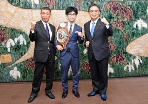 ＷＢＯミニマム級チャンピオン田中恒成選手と