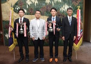 平成２８年度全国溶接技術競技会最優秀賞受賞者の知事表敬訪問