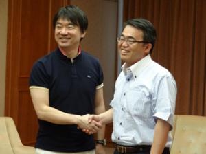 平成24年6月14日　橋下大阪市長を表敬訪問