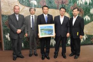 平成24年8月7日　名古屋メッキ工業株式会社社長の表敬訪問