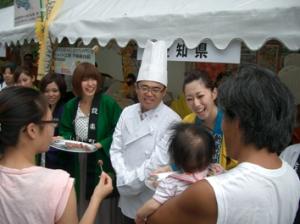 平成24年9月8日　知事がジビエをＰＲしました！