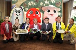 平成24年10月3日　あいちの離島ＰＲキャラクターの表敬訪問