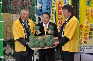 平成24年12月19日　ブロッコリー生産者が知事を訪問しました