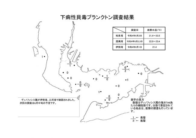 下痢性貝毒プランクトン調査結果20220603