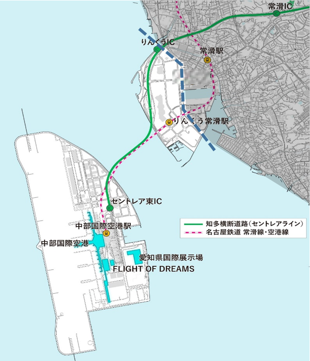 参考 中部国際空港等及び周辺地域（白色部分）