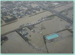 名古屋市西区の破堤箇所