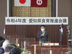 推進会議の知事の様子