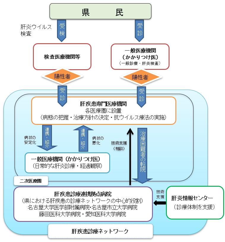 肝炎医療提供体系図