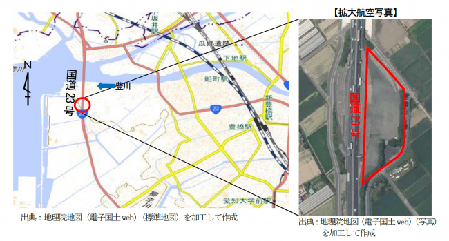 候補地の位置