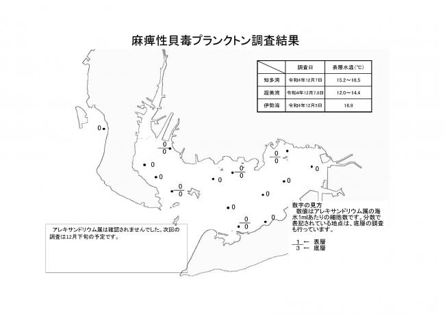 麻痺性貝毒プランクトン調査結果20221205