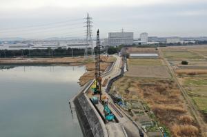 海岸　東億田地区