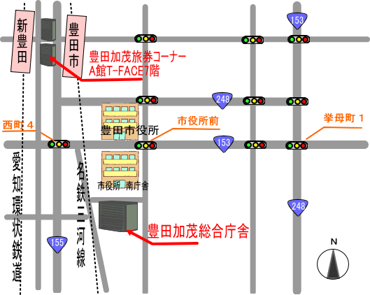 豊田庁舎交通案内