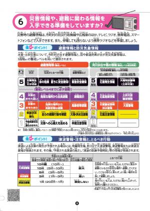 6　災害情報や、避難に関わる情報を入手できる準備をしていますか？