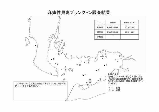 麻痺性貝毒プランクトン調査結果20240710