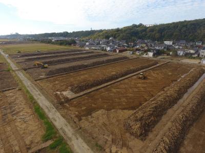農地の災害復旧工事を行っています