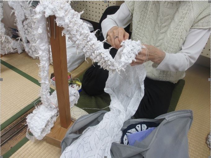 県登録無形文化財「有松・鳴海絞手括り技術」縫い巻上絞の画像