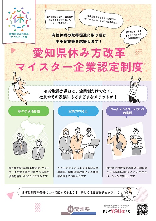 休み方マイスター企業認証制度の画像
