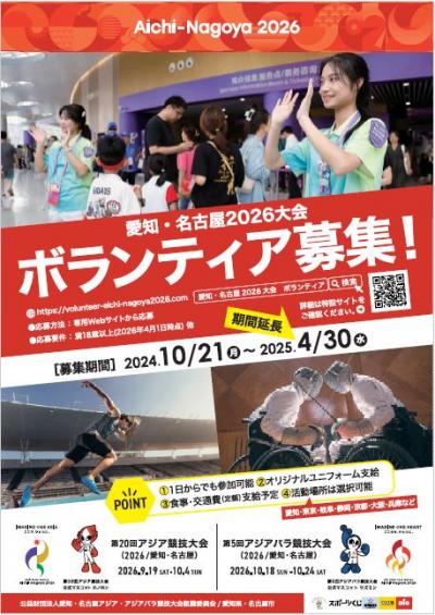 ボランティア募集チラシの画像
