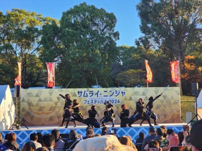 昨年度の徳川家康と服部半蔵忍者隊®の演武の様子