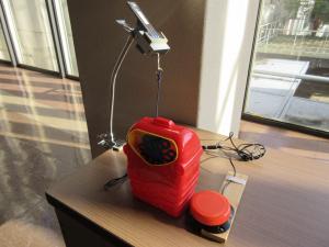 スイッチでシャボン玉アートの写真