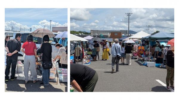 フリーマーケットの様子