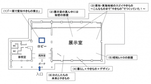 デザインあいちの平面図