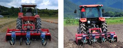 商品化した播種機