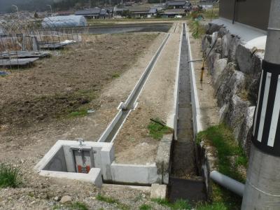 用排水路着手後