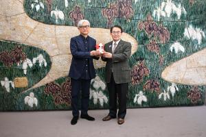 堤監督の表敬訪問