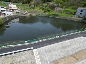 彦田池の施工完了後の様子