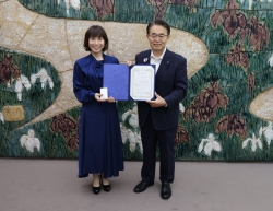 「水森かおり」さんへの「LOVEあいちサポーターズ」委嘱式