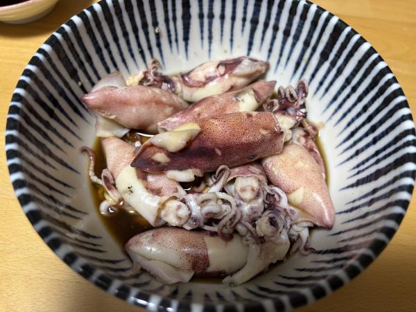ヤリイカのポン酢和え