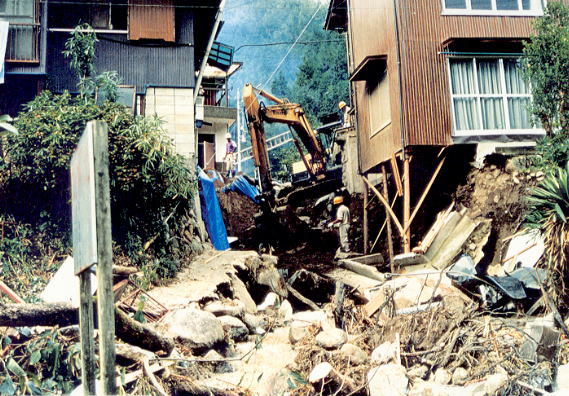 豊田市小渡町地内　寺山沢の状況です。