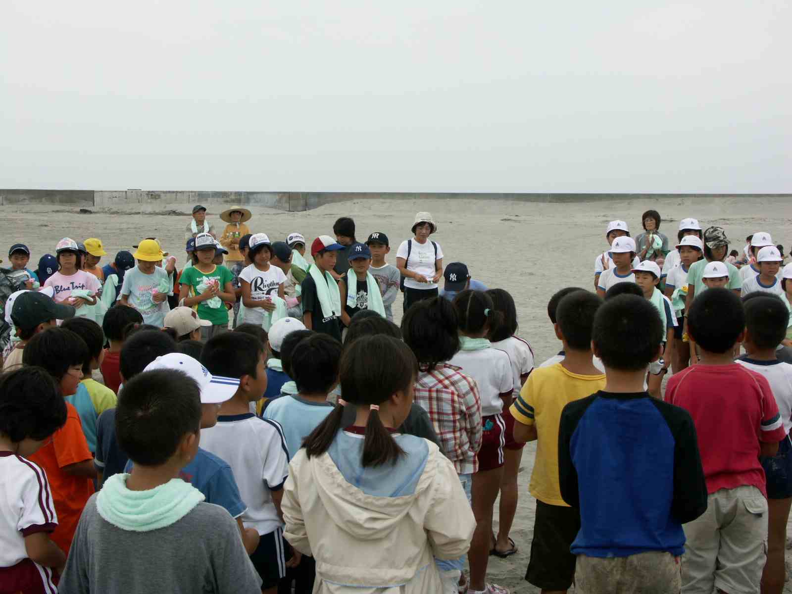 小学生上・下流交流の様子