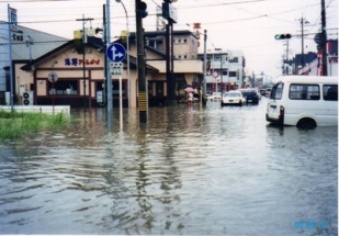 平成12年東海豪雨 旧大治町の浸水状況